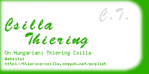 csilla thiering business card